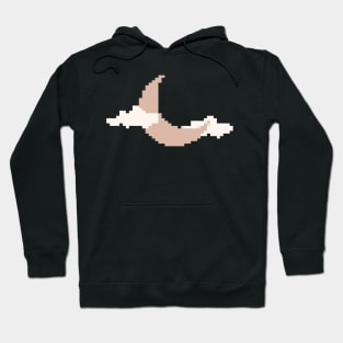 Boho Moon Pixel Art Hoodie